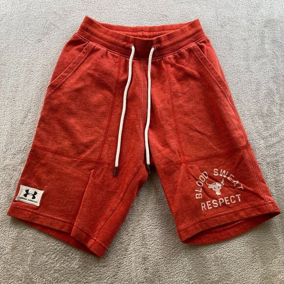 Under Armour X Project Rock Respect Athletic Shorts Men Small Pull on Activewear - Picture 11 of 12